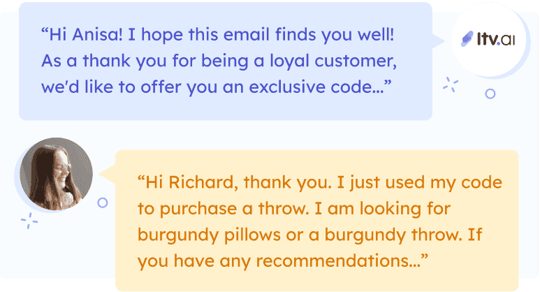 Personalized discount coupon code generated at the right moment in a customer's shopping journey