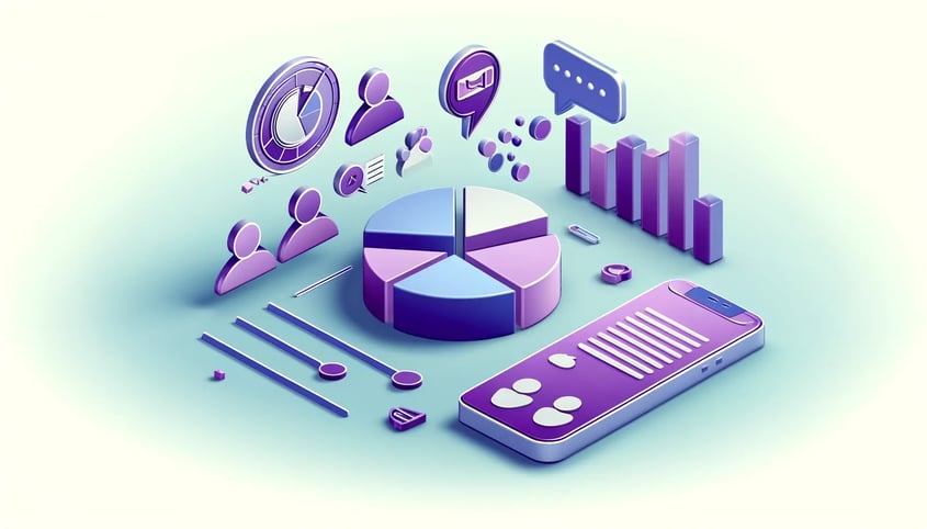 Symbols representing "sms list segments" for ecommerce brands