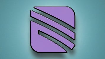 A symbol representing "customer retention data" for ecommerce brands in light purple and blue
